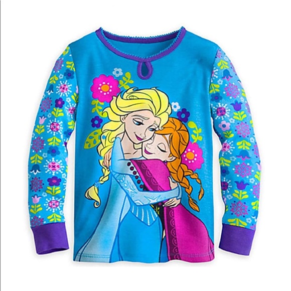 ❌SOLD❌ NWT Disney Frozen Long Pajama Set, Girls, Sz 10 - Picture 2 of 8